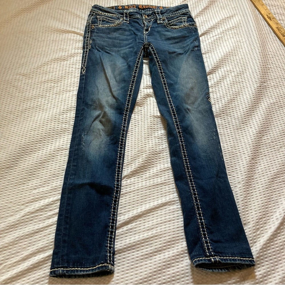Rock revival may jeans size 26 petite altered